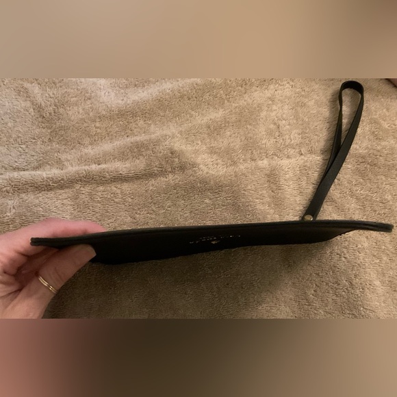 NWOT Kate Spade Black Coated Canvas Large Wristlet - Picture 4 of 7